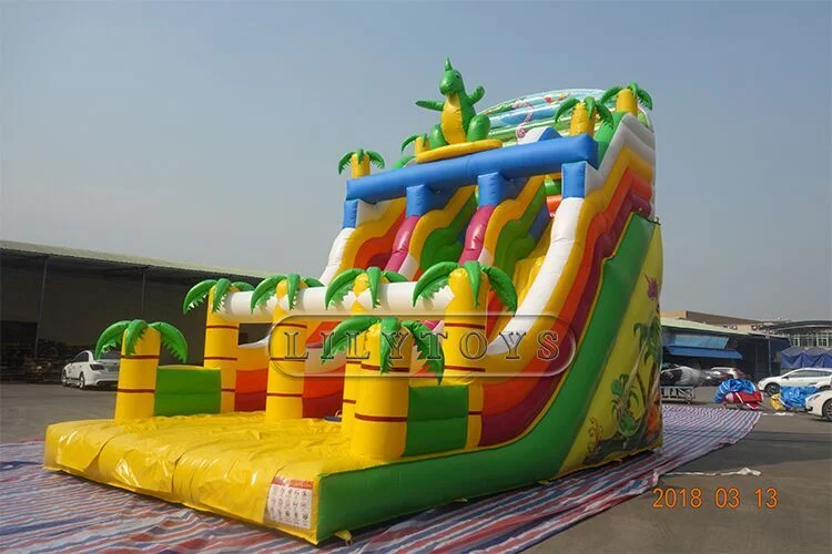 Super Fun Inflatable Dry Slide, Inflatable Bouncer Castle for Kids, Inflatable Playground Monkey Island Combo Slide
