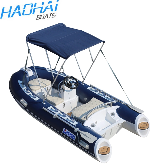 Hot Sale CE 11.8FT Mini Small Fiberglass Inflatable Motor Boat for Sale