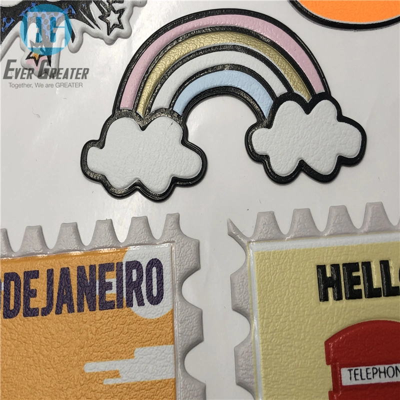 Custom Letter 3D PU Leather Stickers, Self-Adhesive Alphabet Letter Stickers PU Leather Sticker