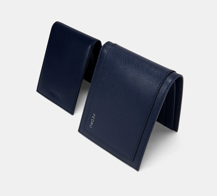 2021 Popular Slim Men Wallet PU Leather Handmade PU Wallet Custom Logo Bifold Wallet