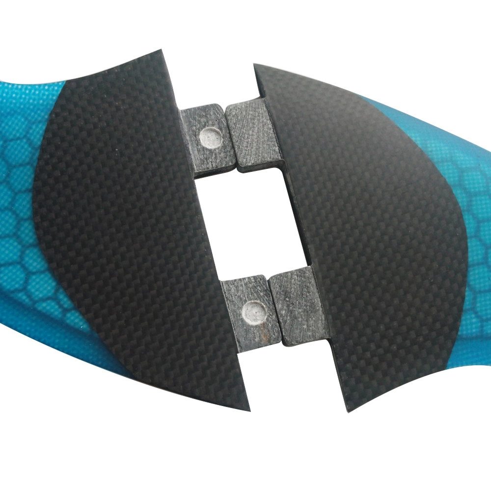 Carbon Fiber Surfboard Fins Blue Surf Fins