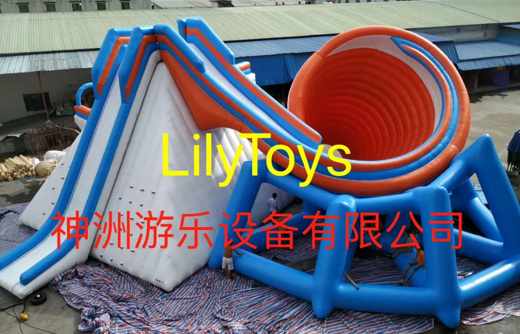 Inflatable Water Park Big Water Toy with Slide PVC Material for Kids and Adults