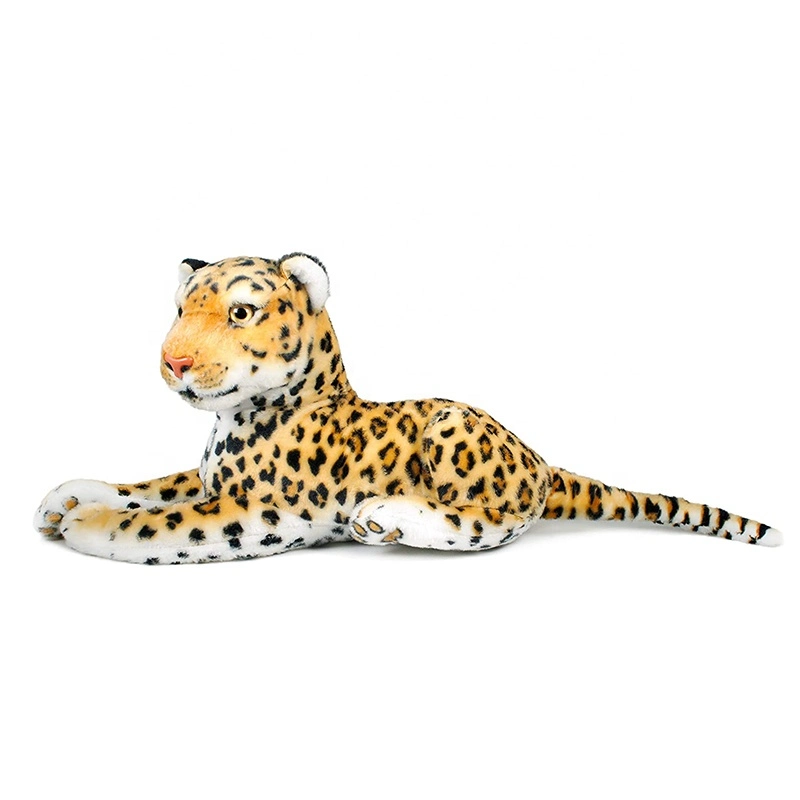 Customized Soft and Cuddly Simulation Wildlife Stuffed Animals Super Soft Baby Stuff Leopard Plush Toys
