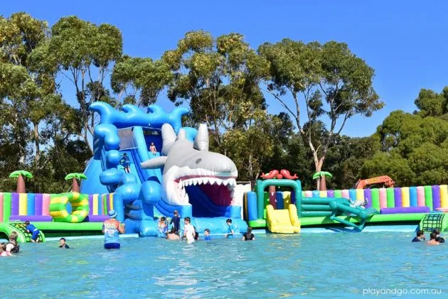 Giant Inflatable Land Water Park Inflatable Slides Outdoor Playground Amusement Park Ground Water Park for Kids