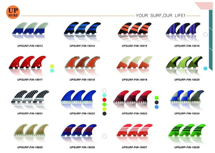 Newest Fcs Fins Surf Carbon Fiber Fin Surfboard Tri-Set Fins