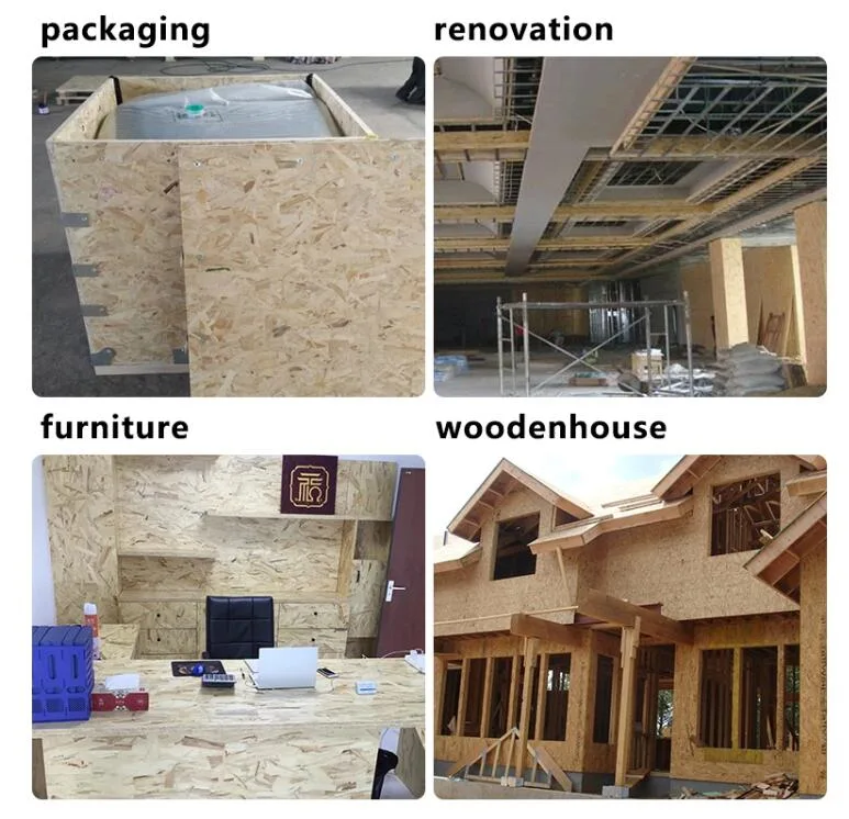 Mdi Glue E0 Grade OSB Panel for Villa Wooden House