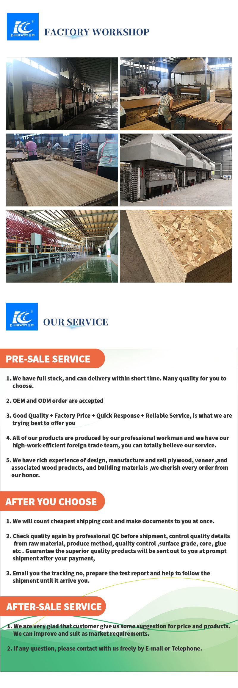 Waterproof OSB Oriented Strand Board Used for Decoration Furniture