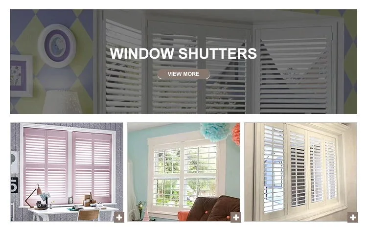 2019 Factory Wholesale Painted White Interior Wood Plantation Shutter