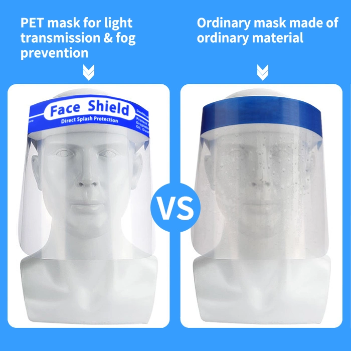 Full Face Isolation Shield Anti Fog Anti Spray Transparent Splash Protecived Full Face Shiled