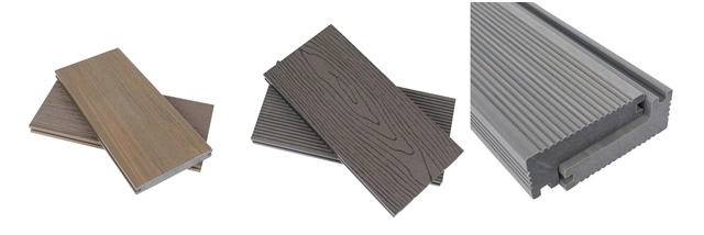 Anti-Slip Termite Resistance Fire Rated Outdoor WPC Garden Decking Flooring Board