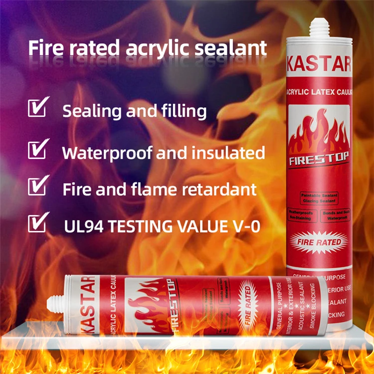 20 Years Export Experience, Kastar Firestop Acrylic Sealant 300ml