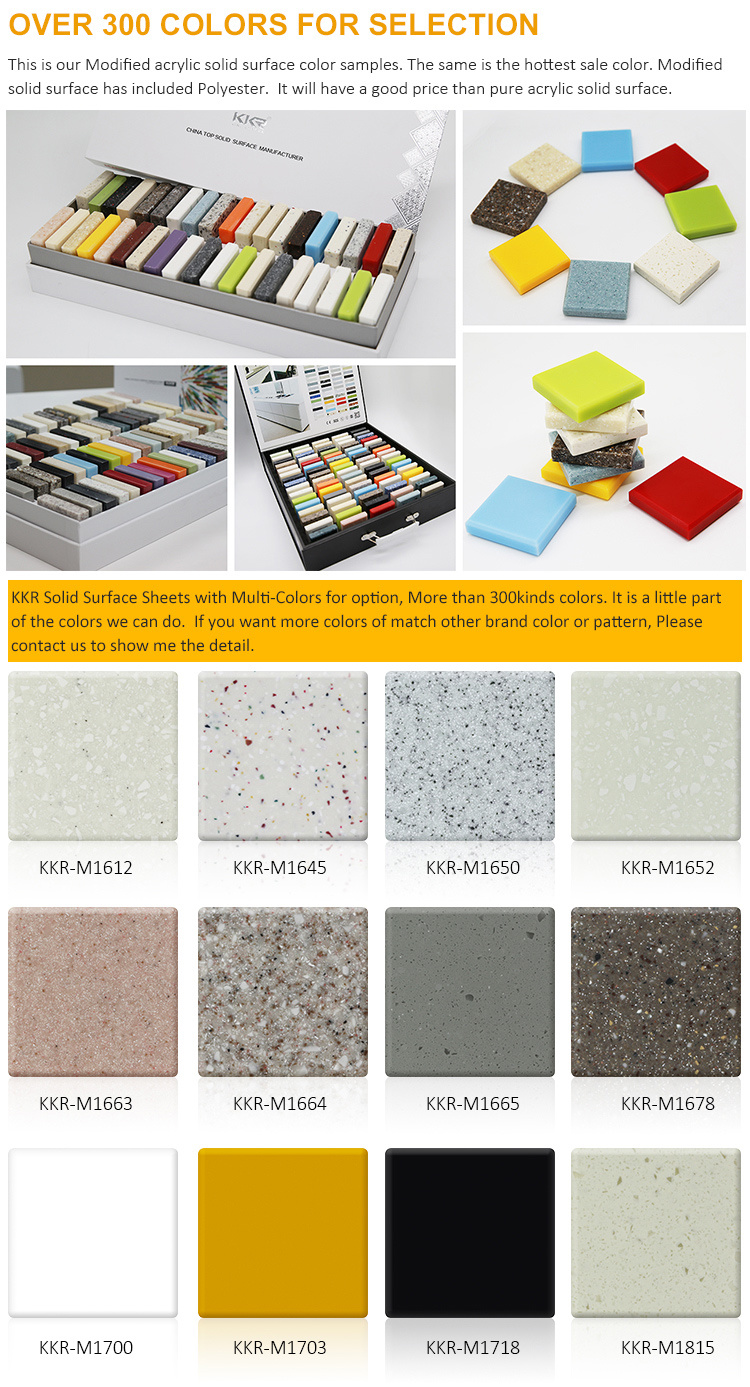 Corian Artificial Solid Surface Stone Sheets for Countertop and Vanity Top