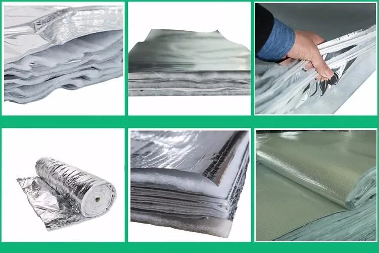 1.35m by 60m Perforated Aluminum Foil Faced Woven Fabric Wall Insulation for House Wrap