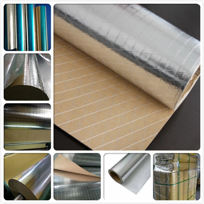 Refective Vapor Barrier Foil Insulation Aluminum Reinforced PP Woven Fabric