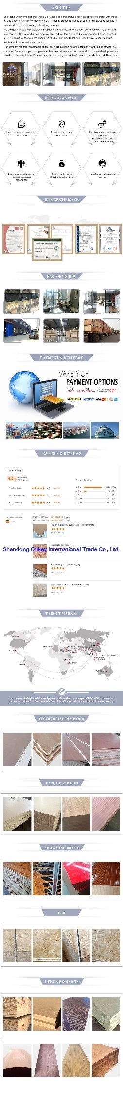 18mm OSB Oriented Starand Board for Construction From China Manufacture