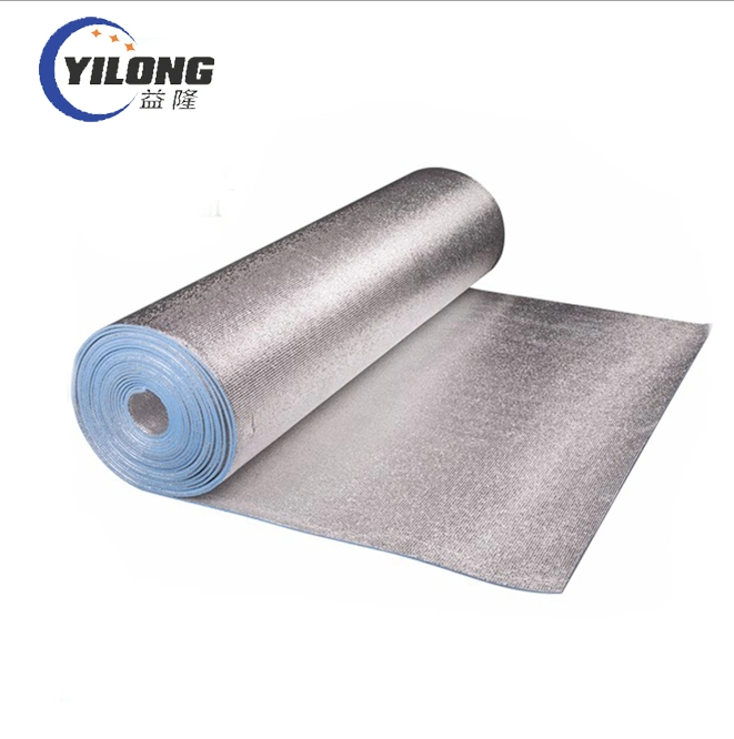 Silver Foil Bubble with White Poly Faced Aluminum Thermal Insulation
