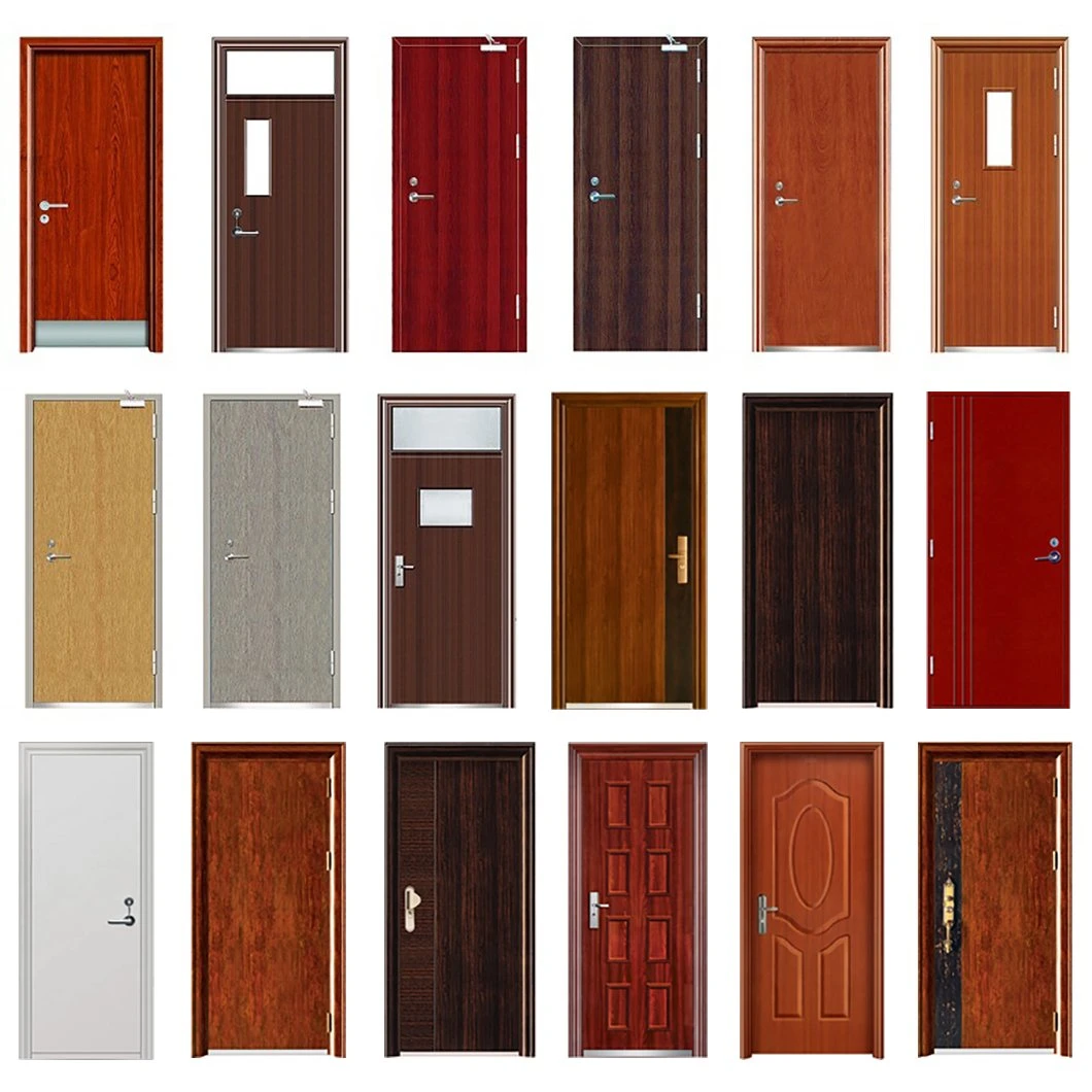En BS UL List 1 2 3 Hours Fire Rated Fireproof Hotel Fire Steel Resisting Fire Rated Door with Glass