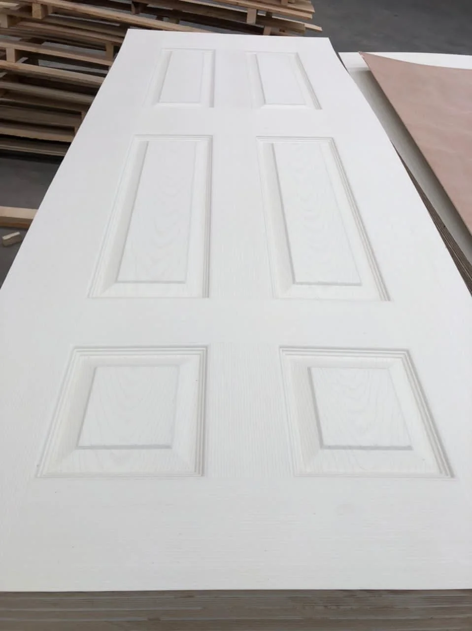 HDF Door Skin Size in White Painted Thickness 3mm 4mm