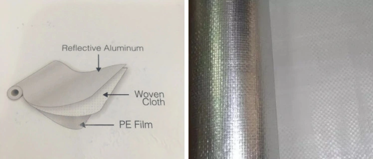 Heat Insulation Vapor Barrier Aluminum Foil Radiant Barrier