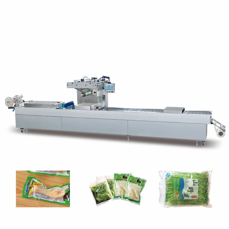 Automatic Thermoforming Vacuum Packing Machine/Continuous Stretch Film Vacuum Sealer for Small Bags
