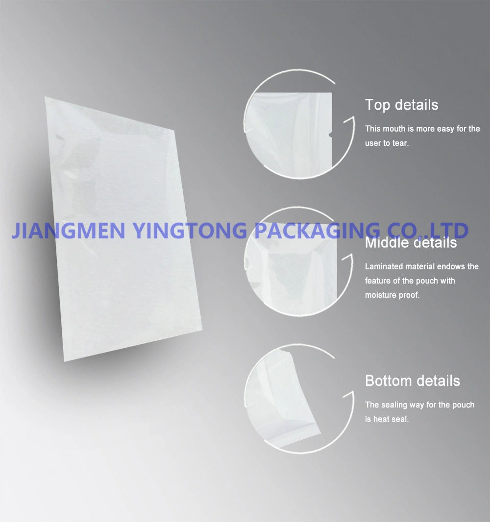 Plastic Food Packaging Pouches Vacuum Freezer Flat Bag for Meat