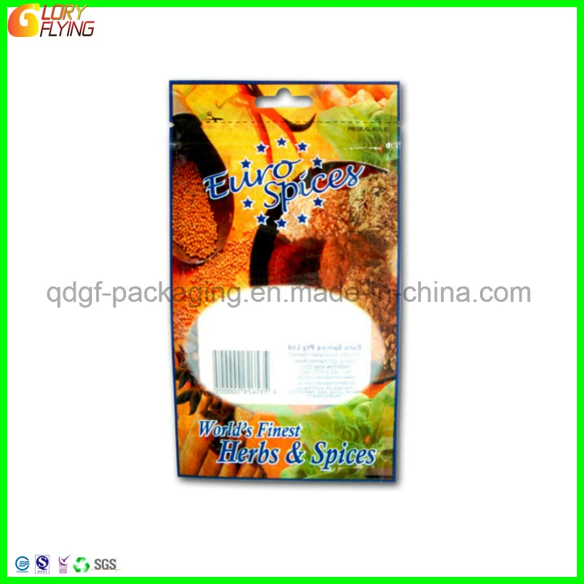 Plastic Food Frozen Bag with Zipper for Vacuum Packaging From Manufacturer