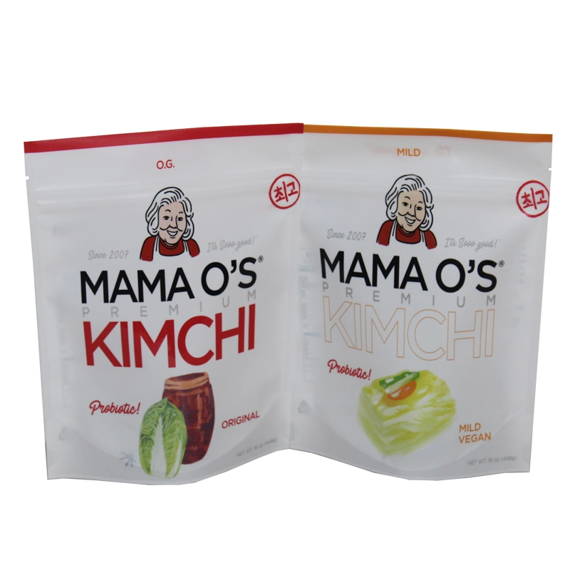 Eco Friendly Customized Food Grade Clear Plastic Kimchi Packaging Pouches Bags Food Seasoning Powder Spice Bags