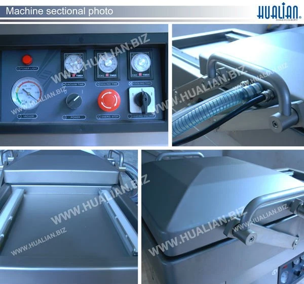 Hvc-410s/2A Hualian Vacuum Sealing Machine for Beef Alu-Foil Bag