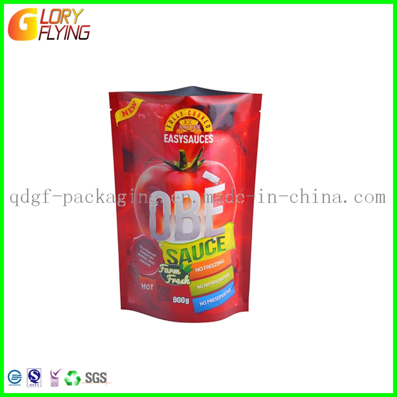 Clear Window Plastic Food Bag with Zipper-Food Packaging-Moisture Barrier Bag