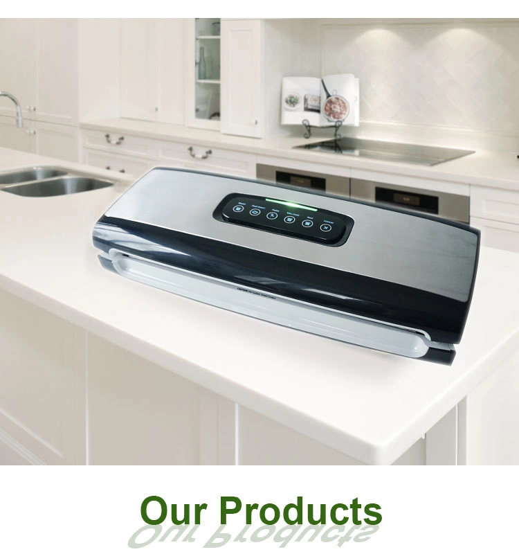 Food Vacuum Packing Sealing Machine for Vacuum Food with Bag Cutter
