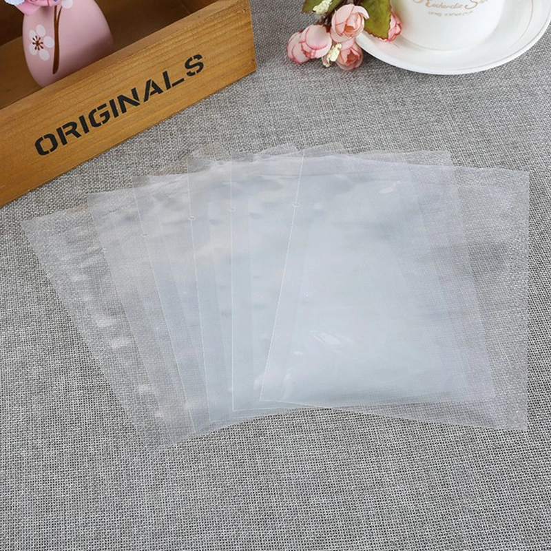 Biodegradable Compostable 3 Side Sealed Food Vacuum Pack Transparent Plastic Bags Vacuum Packaging Bags for Frozen Food Custom Clear Gusset