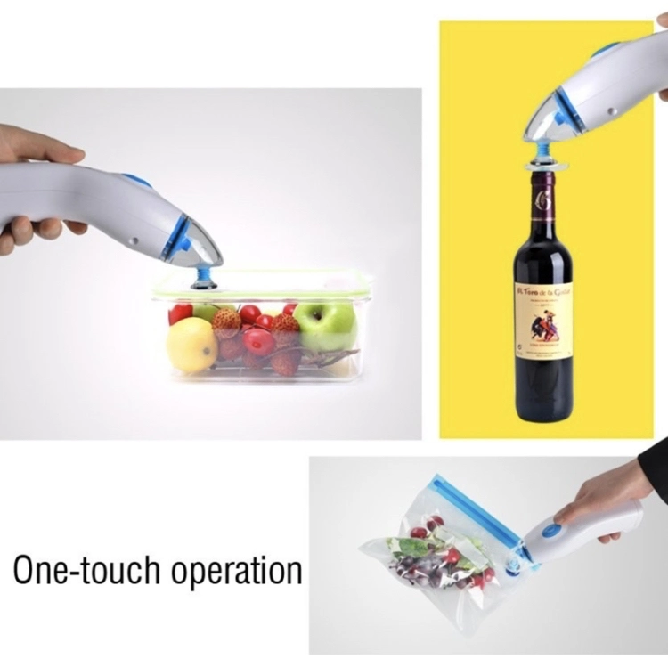 Handheld Vacuum Sealer with Ziplock Bags for Food Storage and Sous Vide