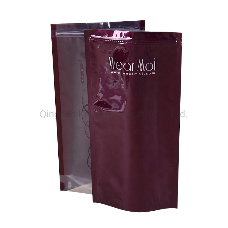 Custom Printed Plastic T Shirt Bags Printed Stand up Pouch Clothes Packaging Doypack Zipper Bags