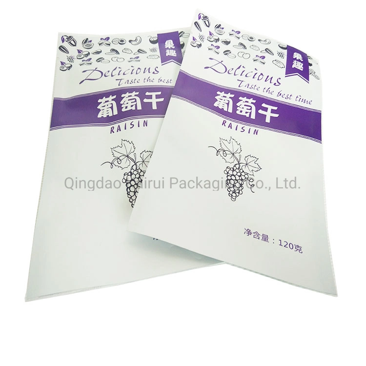 Stand up Three Side Seal Clear Food Plastic Printing Bag
