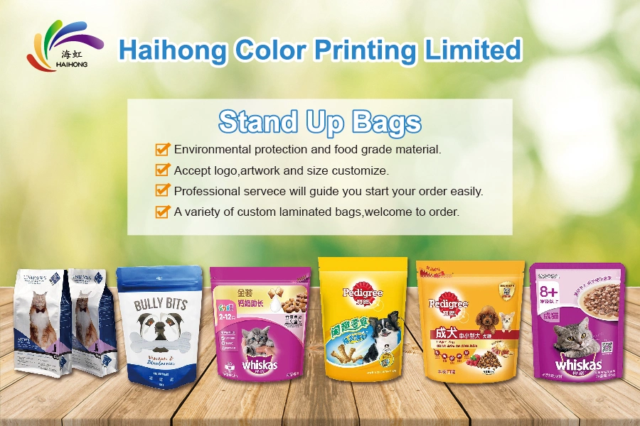 Custom Printing Food Packaging Plastic Bags with Resealable Zipper