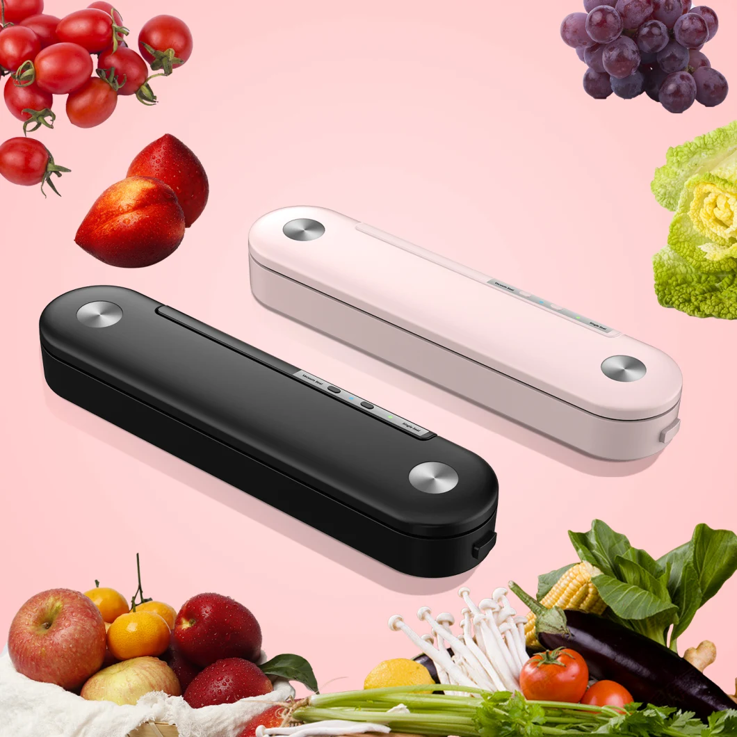 Handheld Vacuum Sealer with Built-in Cutter and BPA Free Vacuum Bags for Food Packaging and Sous Vilde Cooking