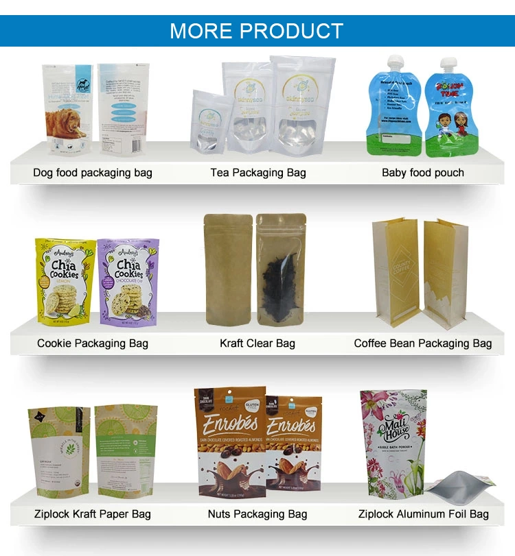 Custom Heat Sealing Transparent Plastic Vacuum Packaging Bag for Seafood