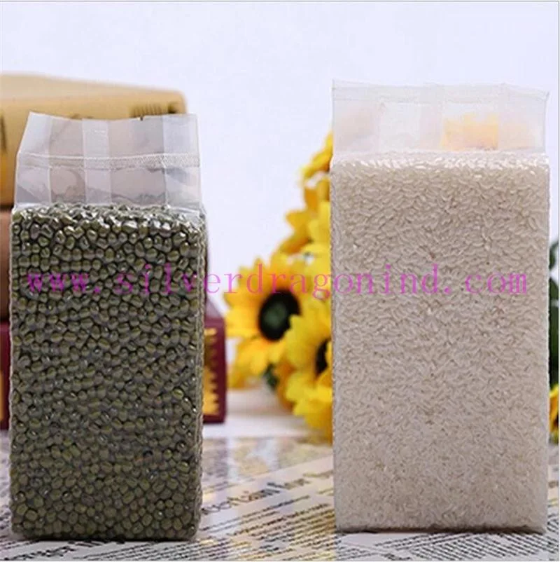 Custom Plastic Vacuum Bag for Rice Packaging Bricks Bags