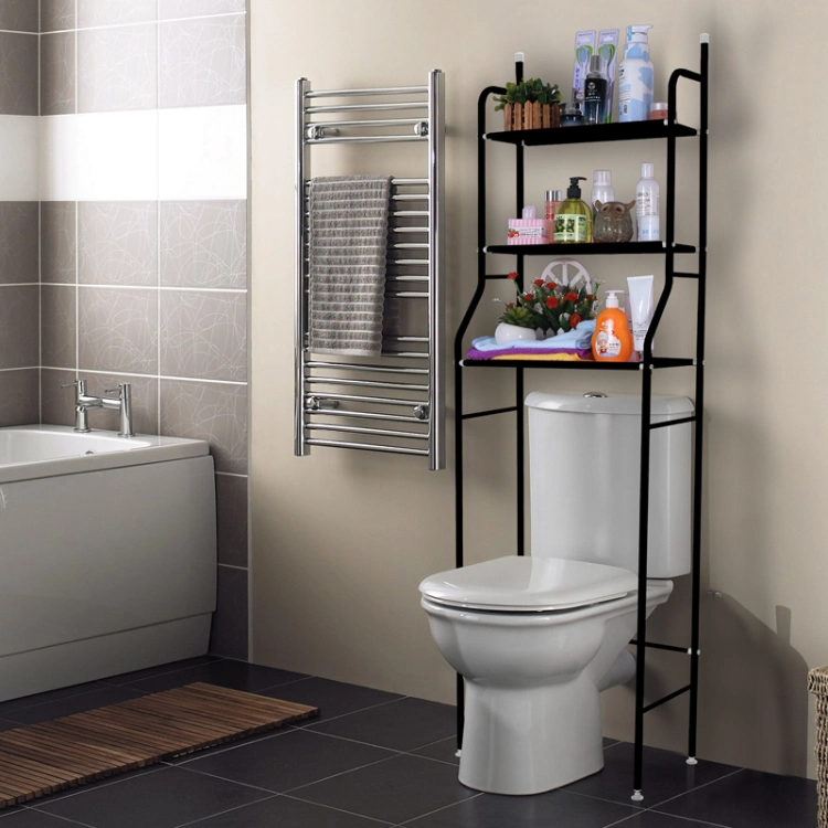 Bathroom Space Saver Metal Standing Toilet Storage Shelf