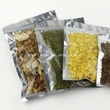 Food Grade Plastic Aluminum Foil Zip Sealed Mylar Bags for Food Preservation