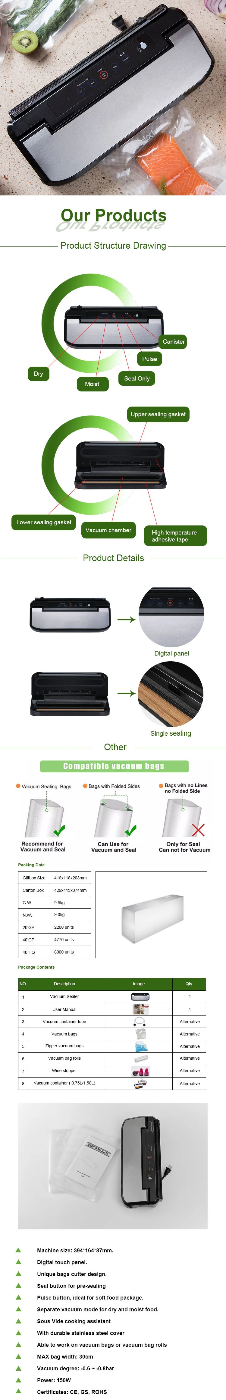 Wholesale Home Foodsaver Sealers Mini Kitchen Plastic Bag Food Vacuum Band Sealer