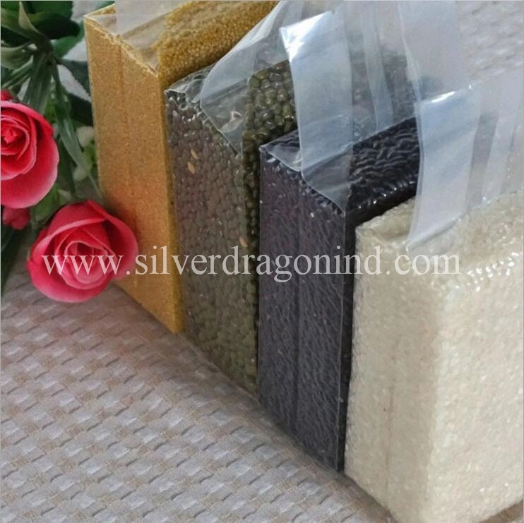 Custom Plastic Vacuum Bag for Rice Packaging Bricks Bags