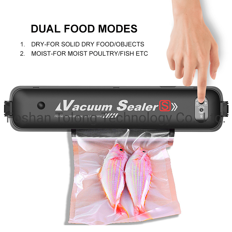 Handheld Vacuum Food Sealer with Built-in Cutter and BPA Free Vacuum Bags for Food Packaging and Sous Vide Cooking