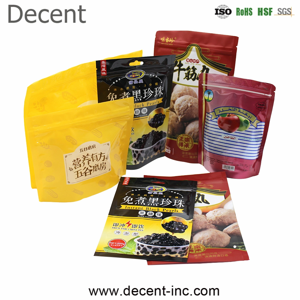 Manufacturer Biodegradable Plastic Resealable Vacuum Food Bags for Frozen Food/Seafood Packaging