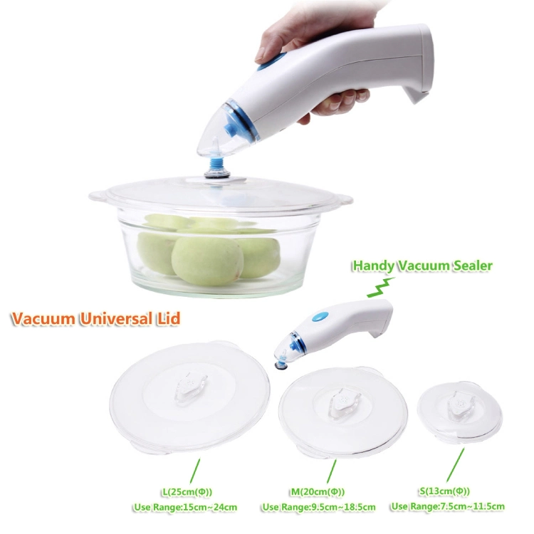 Handheld Vacuum Sealer with Ziplock Bags for Food Storage and Sous Vide