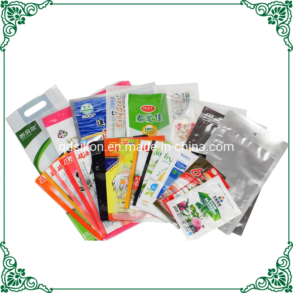 Recyclable LDPE Plastic Packaging Bag Transparent Three Side Seal Bag