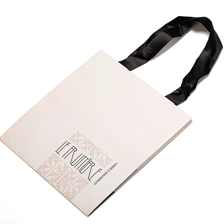 Custom Simple Glossy Film Gift Paper Bag Paper Shopping Bag