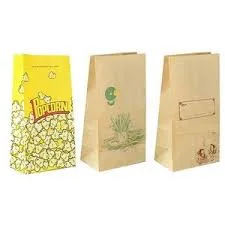 Food Packing Custom Kraft Paper Food Grade Bag with Clear Window Bag