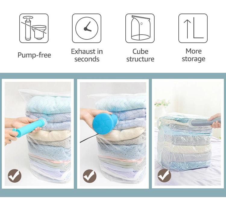 High Quality Space Saver Vacuum Bags Large Storage Vacuum Blanket Bag