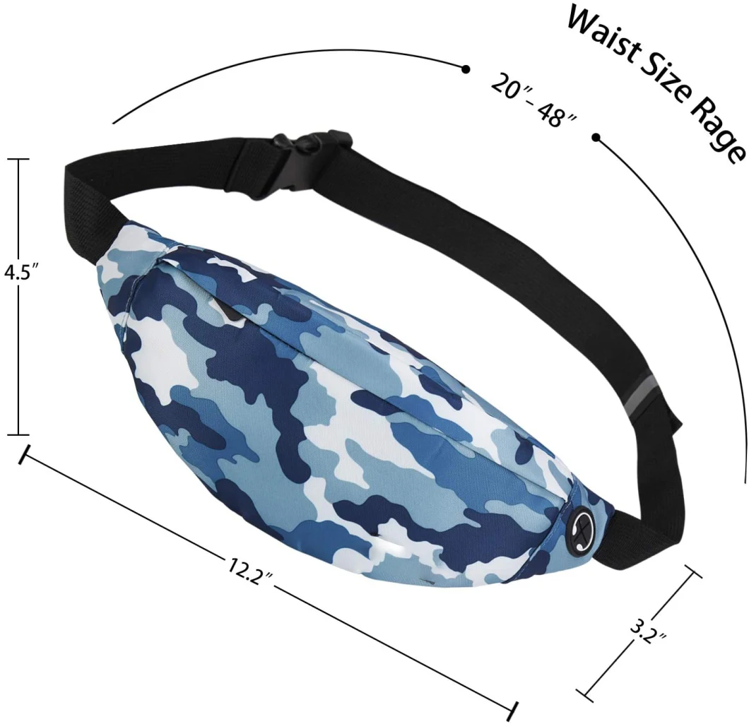Fanny Pack Bag for Men Women - Waist Bag Pack - Lightweight Belt Bag for Travel Sports Hiking